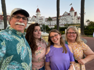 Photo of the Skordas family in Coronado, CA